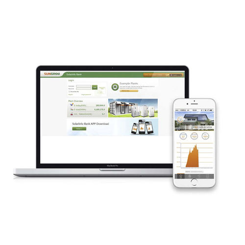 Système de surveillance à distance - SolarInfo - SUNGROW - pour installation photovoltaïque / Ethernet / en temps réel