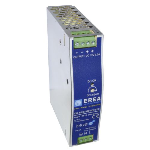 Transformateur d'alimentation électrique - DR-SPS75W12V/BTE - EREA Transformers - pour l'industrie / monophasé / basse tension