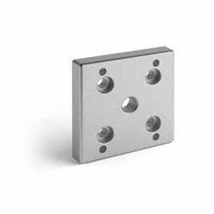 Plaque de bridage en profilé aluminium - 529090 - Alutec Group srl - carrée