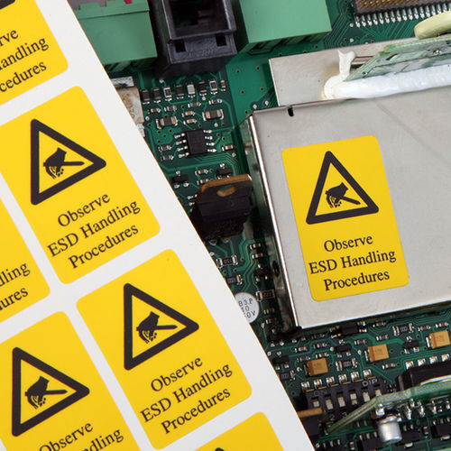 Étiquette imprimable - Anti-Static labels - CILS International - pour l'industrie électronique / industrielle