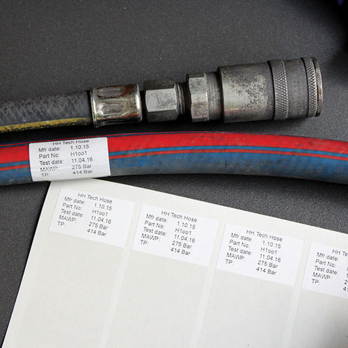 Étiquette d'identification - Hose Identification Labels - CILS International - à transfert thermique / imprimable / fonctionnelle