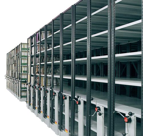 Rayonnage pour entrepôt de stockage - G3 - ARMAURIC-LUX-SA - mobile / à documents