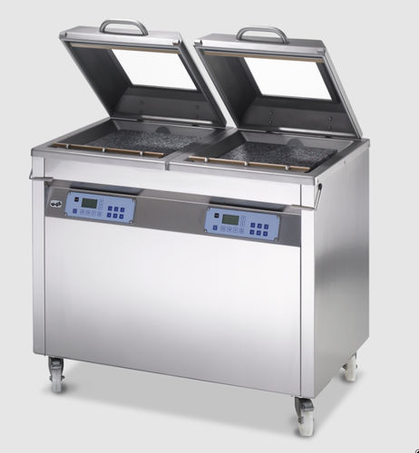 Machine de conditionnement semi-automatique - C 300 Twin - MULTIVAC Group - à double cloche / sous vide / avec barre de soudure