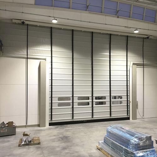Porte à empilement - Belt Crane - IPR ITALIA SRL - pour l'intérieur / automatique / de grande dimension