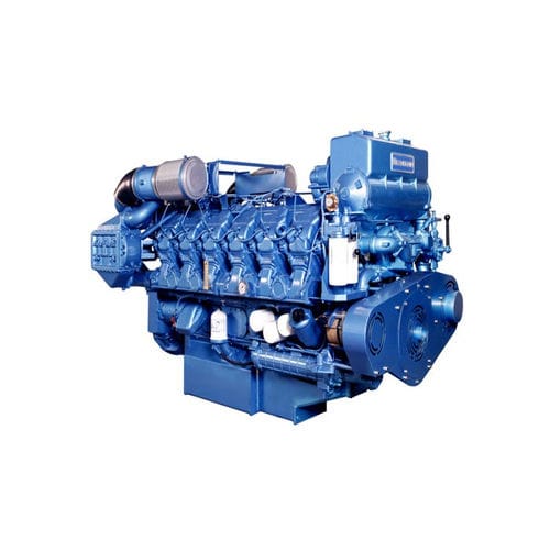 Moteur diesel - M26 series - Weichai Holding Group Co.,Ltd. - à 12 cylindres / en ligne / marin