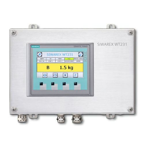 Terminal de pesage numérique - SIWAREX WT231 - Siemens Process Instrumentation - IP65 / en acier inoxydable