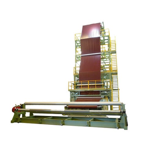 Ligne de coextrusion 3 couches - AGRICULTURE AND GEOMEMBRANE - HAN KING PLASTIC MACHINERY CO.LTD - de film par gonflage / pour PE / pour film agricole