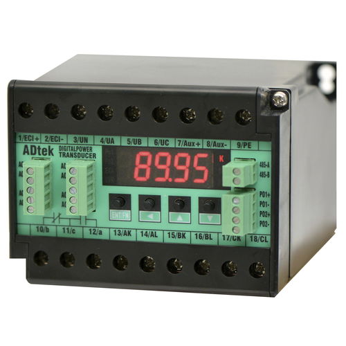 Transducteur de puissance sur rail DIN - CPT - ADTEK Electronics Co., Ltd - triphasé / monophasé