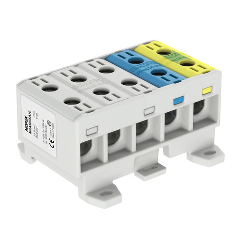 Bloc de jonction sur rail-DIN - MAA5035A10 - MOREK - à connexion à vis