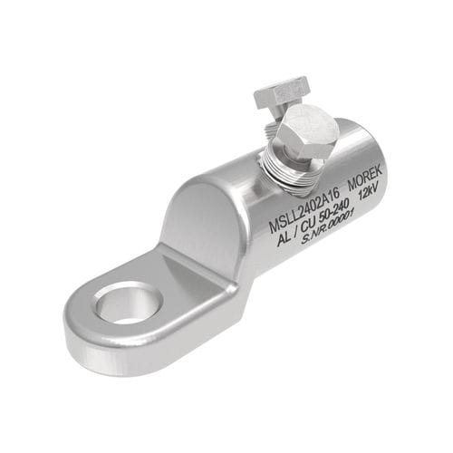Cosse de câble à oeillet - MSLL240A - MOREK - à vis / sans enveloppe isolante / alliage d'aluminium