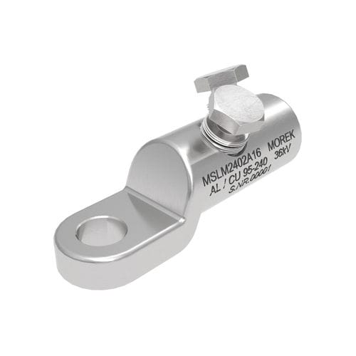 Cosse de câble à oeillet - MSLM240A - MOREK - à vis / sans enveloppe isolante / alliage d'aluminium