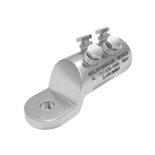 Cosse de câble à oeillet - MSLM1000A - MOREK - à vis / sans enveloppe isolante / alliage d'aluminium