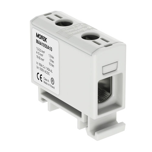 Bloc de jonction sur rail-DIN - MAA1050A10 - MOREK - à connexion à vis / unipolaire