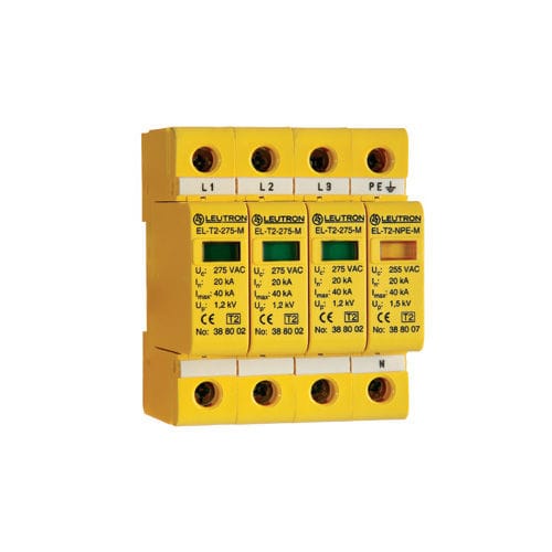 Parafoudre de type 2 - EL-T2/3+1-275 - Leutron GmbH - pour alimentation électrique / triphasé / multipolaire