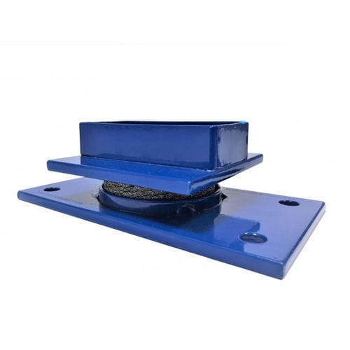 Support antivibratoire rectangulaire - SANERVIB-80 - Groupe SANERGRID - en acier / en plastique / en élastomère