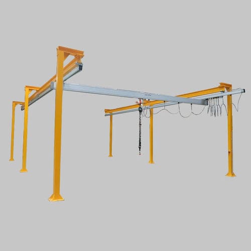 Pont roulant monopoutre - Manut-LM - profilé en acier / en aluminium / pour usage intensif