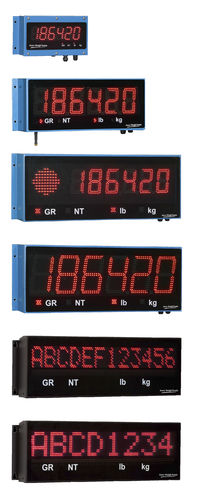 Indicateur de pesage affichage à LED - XR series - Avery Weigh-Tronix - encastrable / à distance