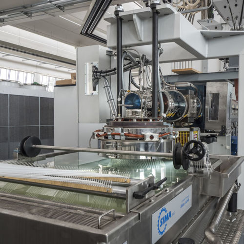 Ligne d'extrusion de monofilaments - TECHNO FIL-POLYSTEEL - S.I.M.A. s.r.l. - pour PP / pour HDPE / pour PET