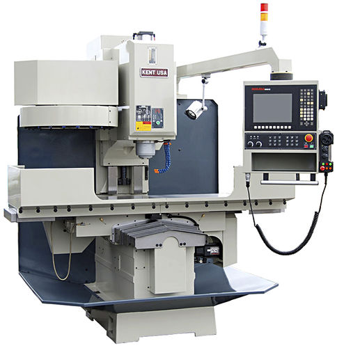 Fraiseuse CNC 3 axes - TW-50MCO - Kent Industrial - verticale / à banc fixe / avec table rotative
