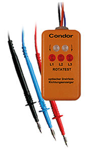 Testeur d'ordre de phases - ROTATEST - Condor Pressure Control GmbH - de moteur / portable