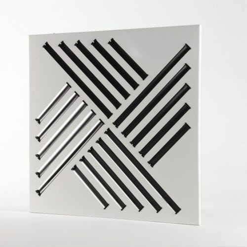 Diffuseur d'air carré - DAM41 series - TECNICA - encastrable / à induction / en métal