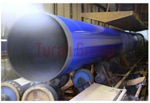 Tuyau rigide en acier - HANS-SKB  - TURALI HOLDING - soudé / en spirale