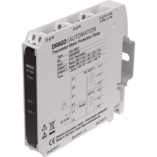 Relais de protection de surtension - DG 3802 - DRAGO Automation GmbH - de sous-tension / thermique / moteur