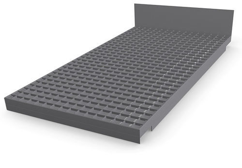 Caillebotis cranté - Shelf grating with integrated push-through protection - Meiser - pour rayonnage