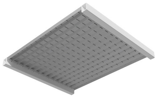 Platelage pour rayonnage - Shelf Grating inlaid with heat sink Sheet Metal Grating Version - Meiser