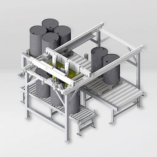 Palettiseur et dépalettiseur à portique - GREIF-VELOX Maschinenfabrik GmbH - pour matériau de construction / de produits phytosanitaires / pour l'industrie pétrochimique