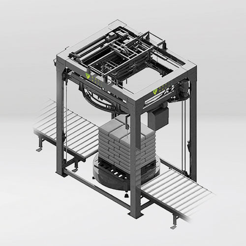 Banderoleuse à bras tournant - GREIF-VELOX Maschinenfabrik GmbH - totalement automatique / semi-automatique / de sacs