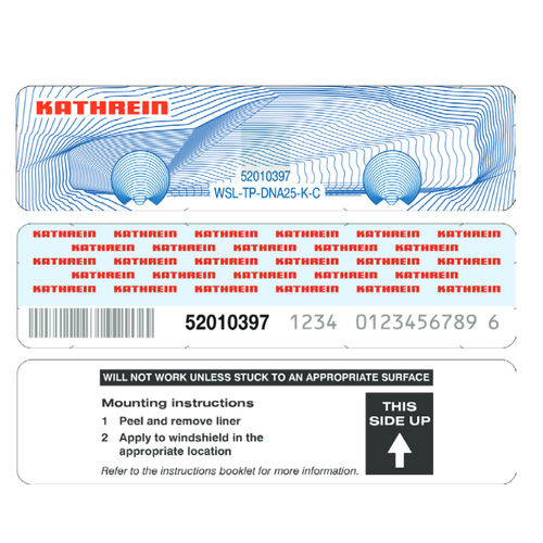 Étiquette d'identification - WSL-TP series - KATHREIN Solutions GmbH - RFID / de sécurité / adhésive