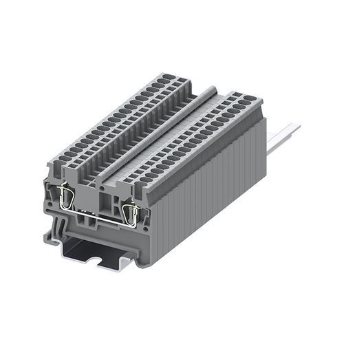 Bloc de jonction à connexion à ressort - TC1.5-2-GY - Ningbo SUPU Electronics Co., Ltd. - sur rail-DIN / IEC / gris