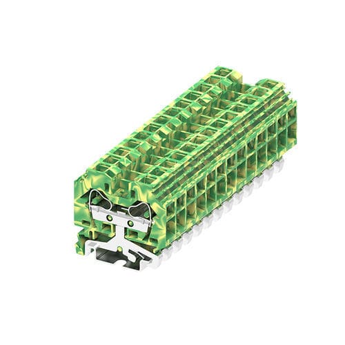 Bloc de jonction à connexion à ressort - 210907 - Ningbo SUPU Electronics Co., Ltd. - sur rail-DIN / de mise à la terre / en cuivre