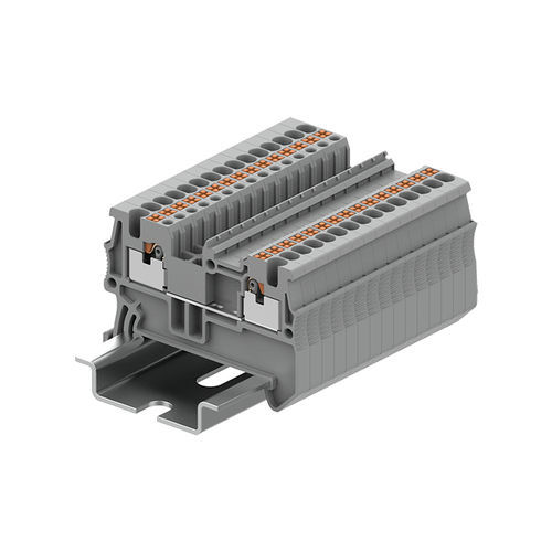 Bloc de jonction push-in - TP1.5-2-GY - Ningbo SUPU Electronics Co., Ltd. - sur rail-DIN / à ressort / en cuivre