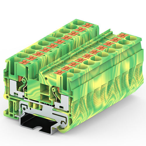 Bloc de jonction push-in - TP6-2-PE - Ningbo SUPU Electronics Co., Ltd. - sur rail-DIN / à ressort / de mise à la terre