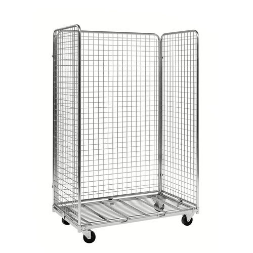 Roll-conteneur multiusage - ROLL1091 - Italiana Contenitori Srl - à étagères / 3 panneaux / en maille métallique