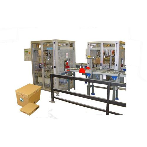 Machine à agrafer pour boîtes - A02  - MEZGER Heftsysteme - à 2 têtes / automatique