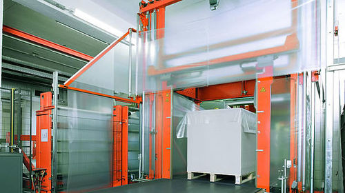 Housseuse sous film rétractable - Flowtech - MSK - automatique / pour palettes / pour appareil électroménager