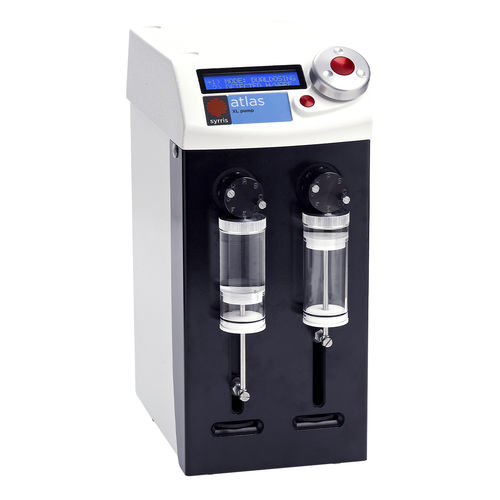 Pompe à deux seringues - Atlas XL  - Syrris - pour produits chimiques / à moteur pas à pas / mobile