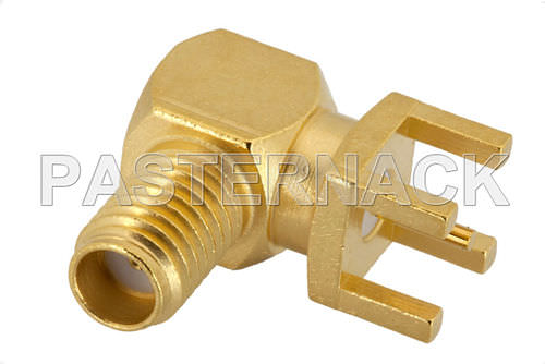 Connecteur radio-fréquence - SSMA series  - Pasternack Enterprises, Inc. - coaxial / DIN / coudé