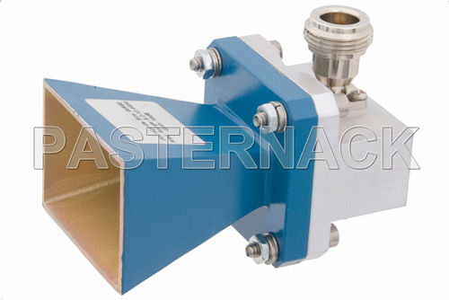 Antenne à cornet - WR-90 - Pasternack Enterprises, Inc. - avec adaptateur / pour guide d'ondes
