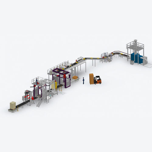 Ligne de conditionnement pour l'industrie alimentaire et de la boisson - Full Line - Möllers - pour l'industrie pétrochimique / de remplissage / pour produits chimiques