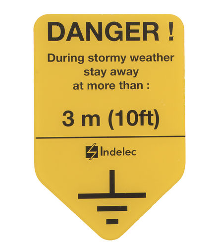 Étiquette de sécurité - C3263 - Indelec - en PVC / en planche