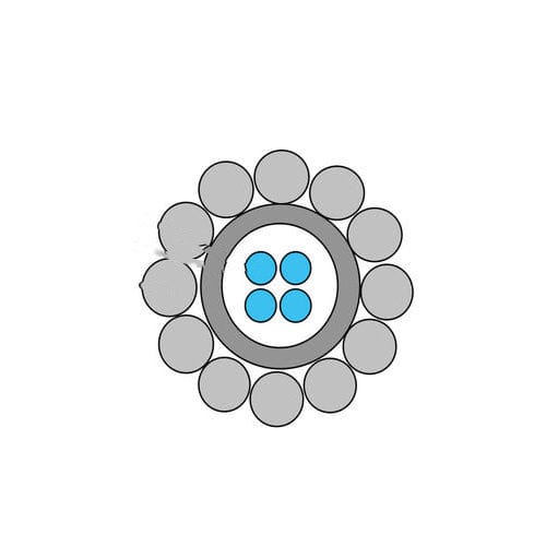 Câble optique de mesure de température - BRUsens  - Brugg Kabel AG - de données / blindé / résistant aux produits chimiques