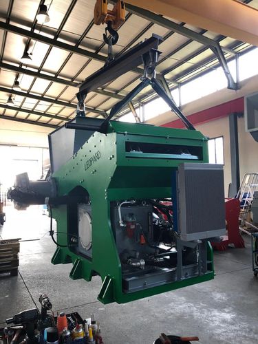 Déchiqueteur à 1 arbre - FGS - SFH SRL LEOPARD IMPIANTI - pour le bois / papier / pour déchets électroniques