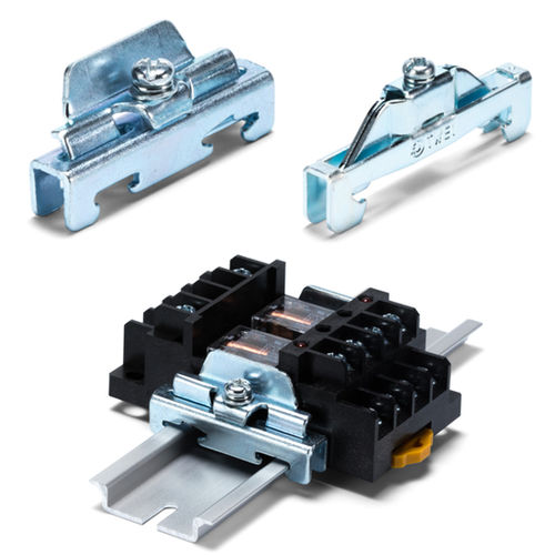 Fixation bloquer - TKR series - TAKACHI Electronics Enclosure Co., Ltd. - pour bornier / en acier / sur rail DIN