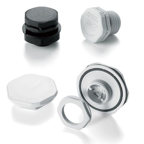 Bouchon aérateur - PMF series - TAKACHI Electronics Enclosure Co., Ltd. - hexagonal / fileté / en plastique