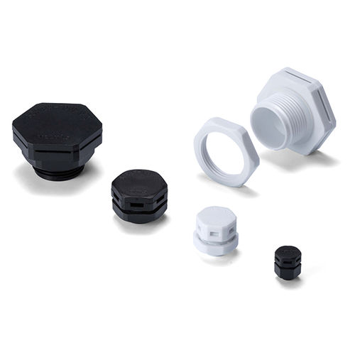 Bouchon aérateur - CVP series - TAKACHI Electronics Enclosure Co., Ltd. - hexagonal / fileté / en PTFE