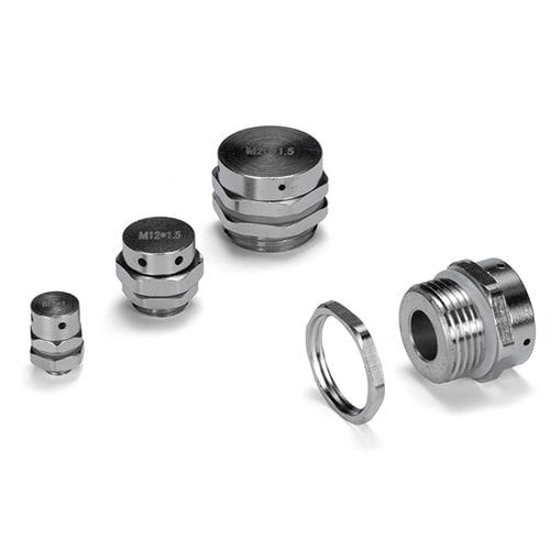 Bouchon cylindrique - CVP-M series - TAKACHI Electronics Enclosure Co., Ltd. - fileté / en métal / aérateur